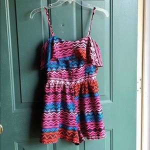 Multicolored romper